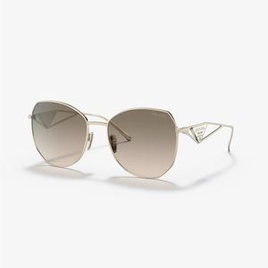 Prada PR 57YS Sunglasses in Pale Gold